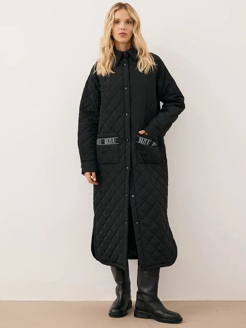 Bizuu kurtka MAREVIA kolor czarny przejściowa oversize MAREVIA CZARNY