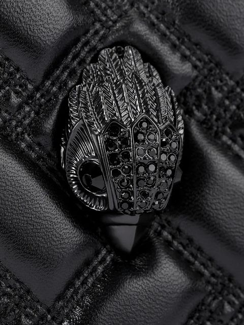 Kurt Geiger London torebka skórzana Kensington kolor czarny 5391100109