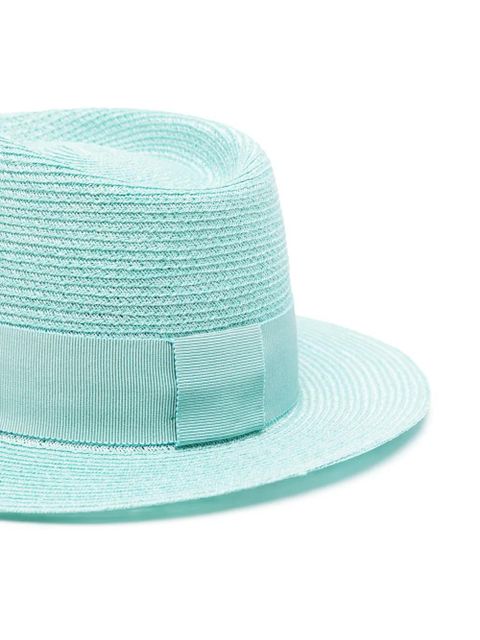 Maison Michel André interwoven fedora hat - Blue - zdjęcie produktu nr 2