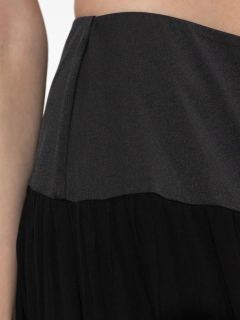 Posse Solene gathered maxi skirt - Black