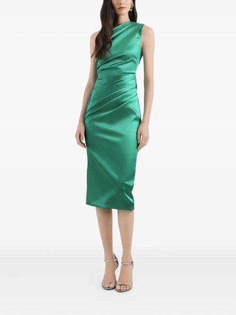 Dolce & Gabbana one-shoulder draped midi dress - Green - zdjęcie produktu nr 2