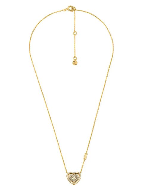 Michael Kors naszyjnik i kolczyki ze srebra pokrytego złotem MKC1756CZSET