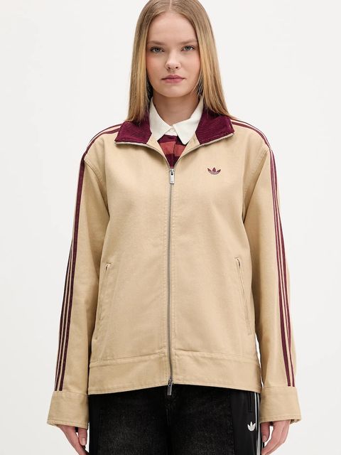 adidas Originals kurtka bawełniana kolor beżowy przejściowa KF2312 - zdjęcie produktu nr 1