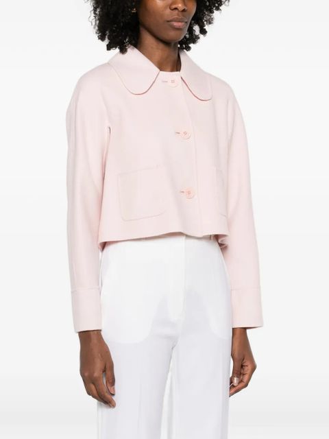 Max Mara collared patch-pocket jacket - Pink