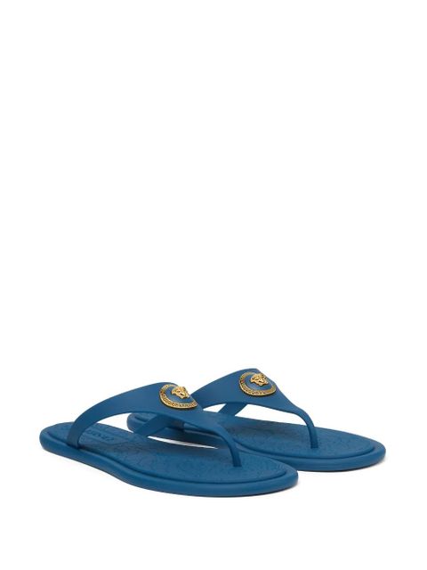 Versace Medusa-logo flip-flops - Blue