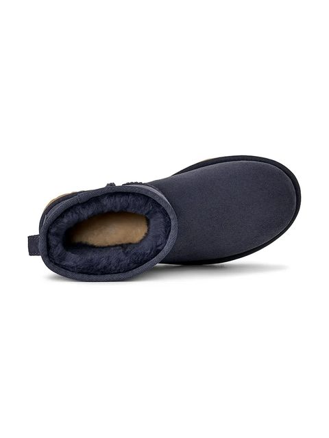 UGG śniegowce zamszowe Classic Mini II kolor granatowy 1016222.DKN