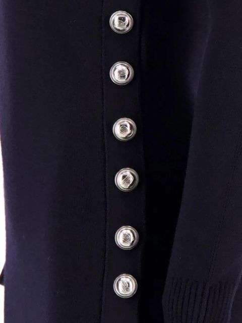 Rabanne button-embellished cowl-neck dress - Blue