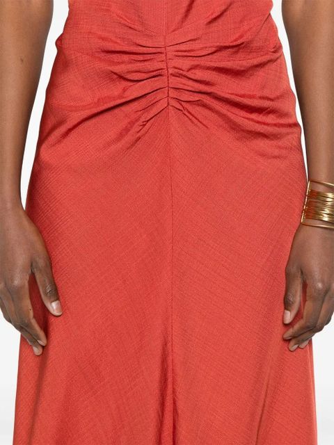 Victoria Beckham draped dress - Red