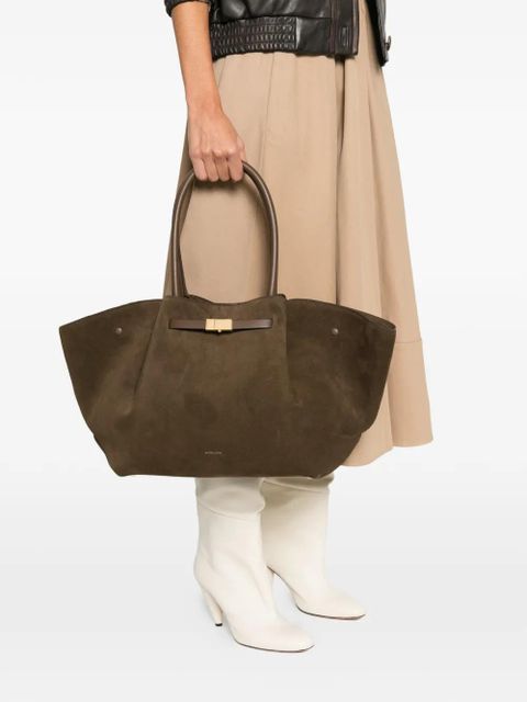 DeMellier gold-tone suede tote bag - Brown - zdjęcie produktu nr 2