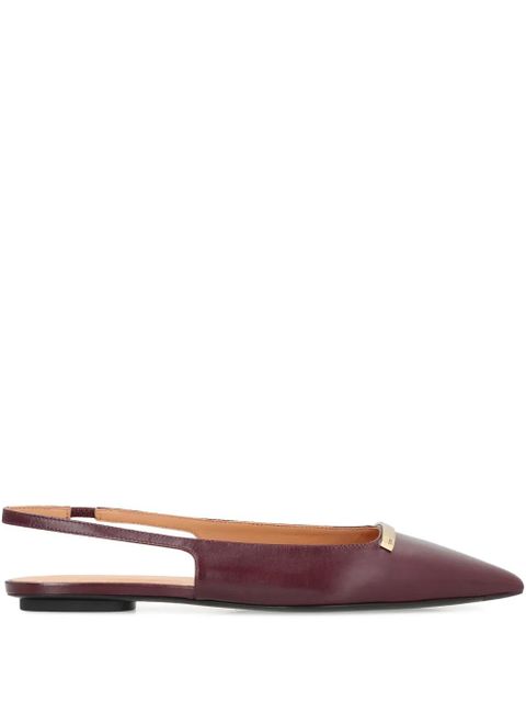 Tod's pointed-toe slingback ballet flats - Red - zdjęcie produktu nr 1