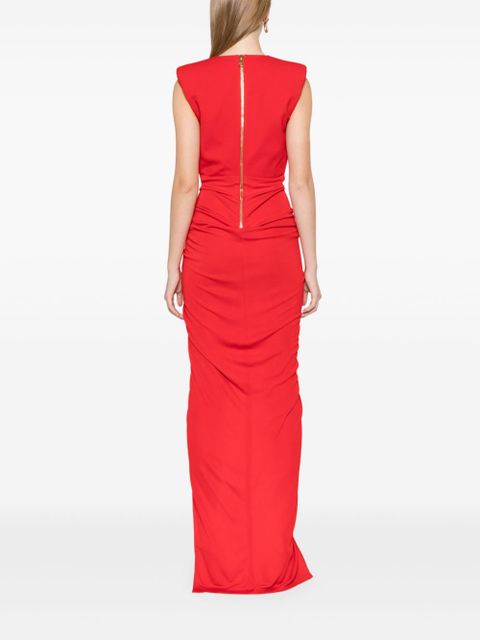 Balmain crepe tailored maxi dress