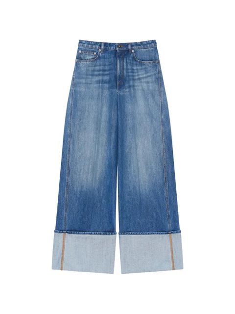 Givenchy turn-up cotton jeans - Blue - zdjęcie produktu nr 1