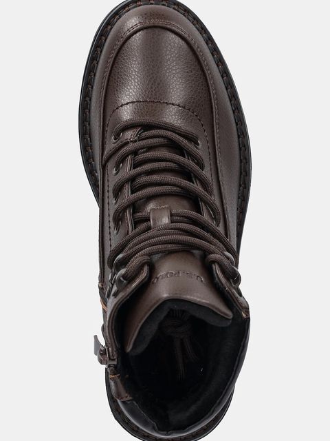 U.S. Polo Assn. workery HANNAH001 damskie kolor brązowy na słupku lekko ocieplone HANNAH001W/EY1