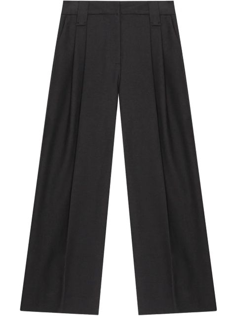 GANNI pleat-detail trousers - Black - zdjęcie produktu nr 1