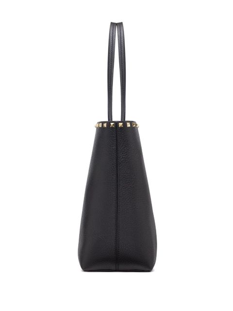 Valentino Garavani Rockstud leather tote bag - Black