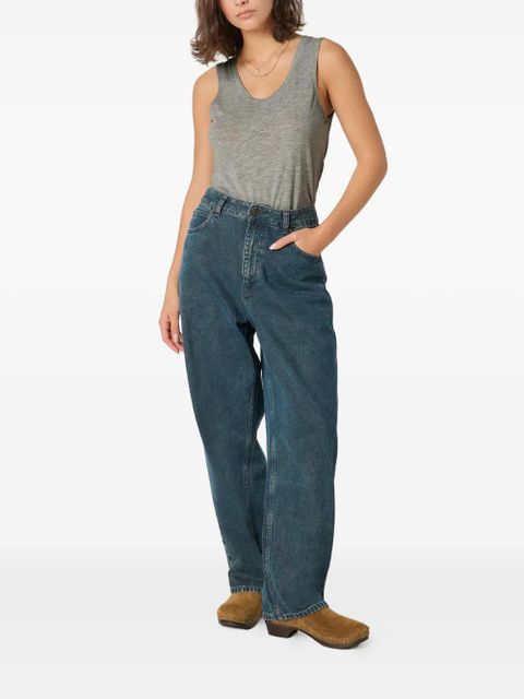 American Vintage Jacksonville scoop-neck top - Grey