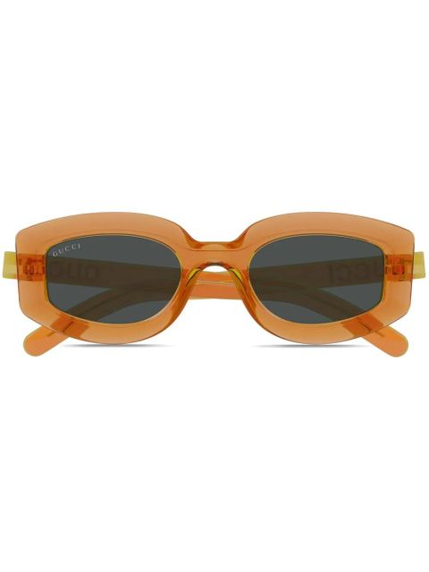 Gucci Eyewear logo-print sunglasses - Orange - zdjęcie produktu nr 1