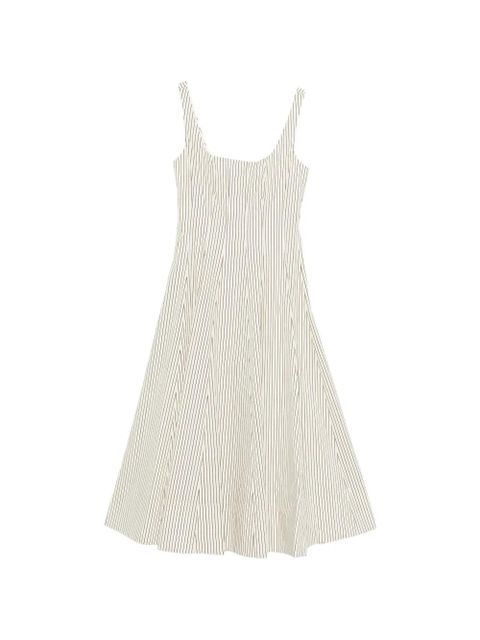 STAUD striped midi dress - White - zdjęcie produktu nr 1