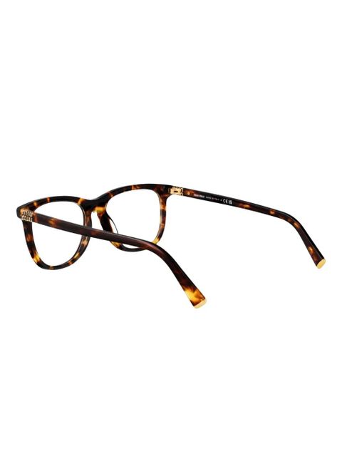 Miu Miu Eyewear tortoiseshell round-frame glasses - Brown - zdjęcie produktu nr 2