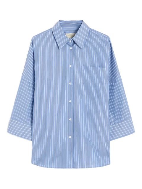 Weekend Max Mara striped three-quarter sleeve shirt - Blue - zdjęcie produktu nr 1