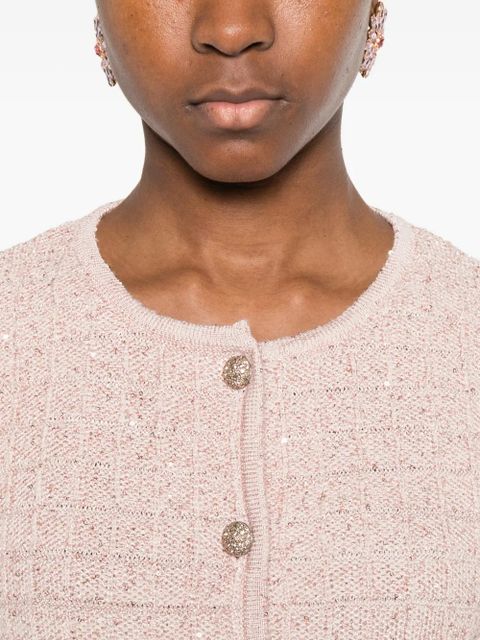 Alessandra Rich button embellished knitwear - Pink