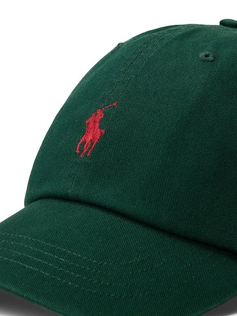 Polo Ralph Lauren czapka z daszkiem bawełniana kolor zielony gładka 211912843