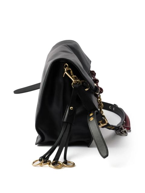 Prada large Soft Sound shoulder bag - Black