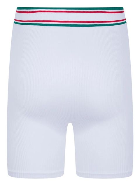 Casablanca striped-waist shorts - White - zdjęcie produktu nr 2
