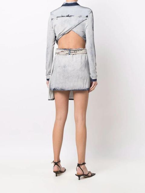 Diesel D-Hanne asymmetric denim dress - Blue