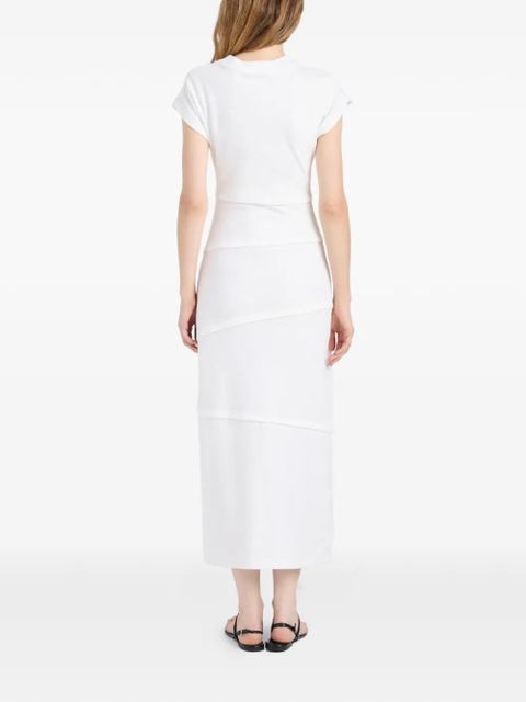 Proenza Schouler Hilma tiered jersey midi dress - White