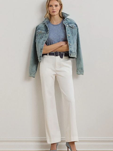 Lauren Ralph Lauren t-shirt bawełniany damski kolor niebieski 200971023