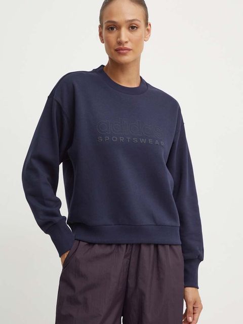 adidas bluza All SZN damska kolor granatowy z nadrukiem IW1063 - zdjęcie produktu nr 1