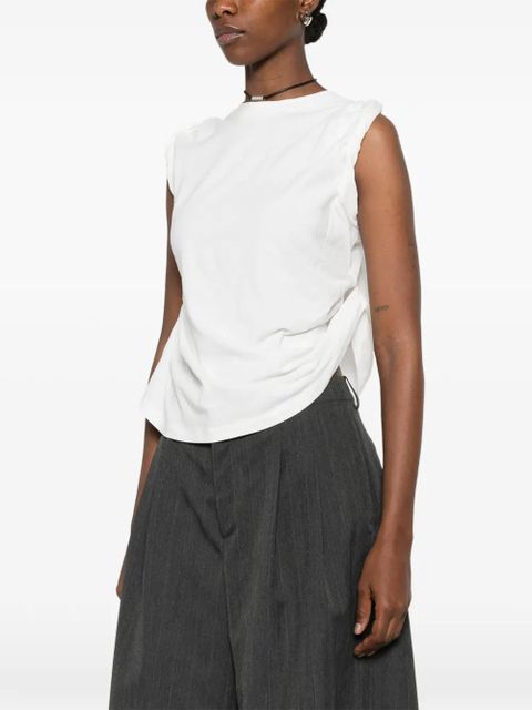 OUR LEGACY Twisted short-sleeves T-shirt - White