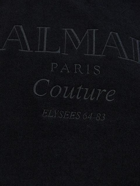 Balmain hooded cotton poncho - Black - zdjęcie produktu nr 2