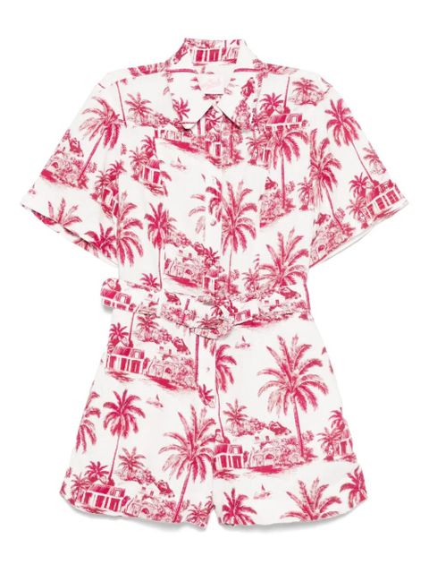 MC2 Saint Barth printed playsuit - Red - zdjęcie produktu nr 1