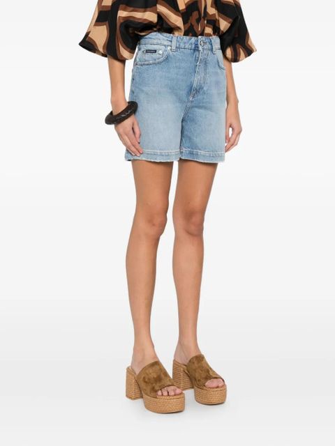 Dolce & Gabbana logo-plaque shorts - Blue - zdjęcie produktu nr 2