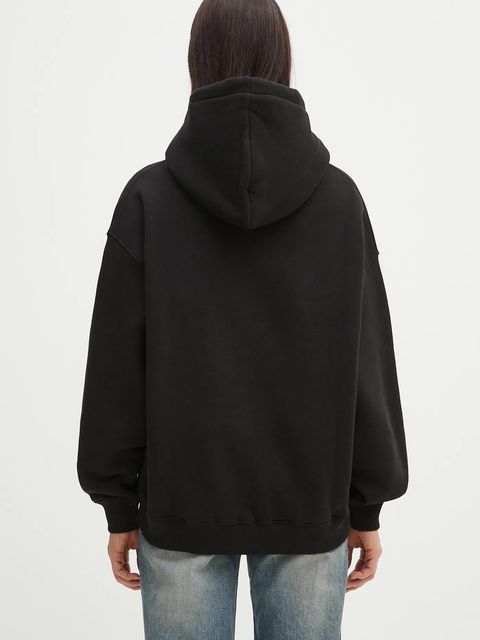 Kenzo bluza bawełniana Boke Flower 2.0 damska kolor czarny z kapturem z aplikacją FF52SW1754MB.99J