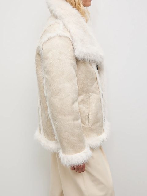 Answear.LAB płaszcz kolor beżowy