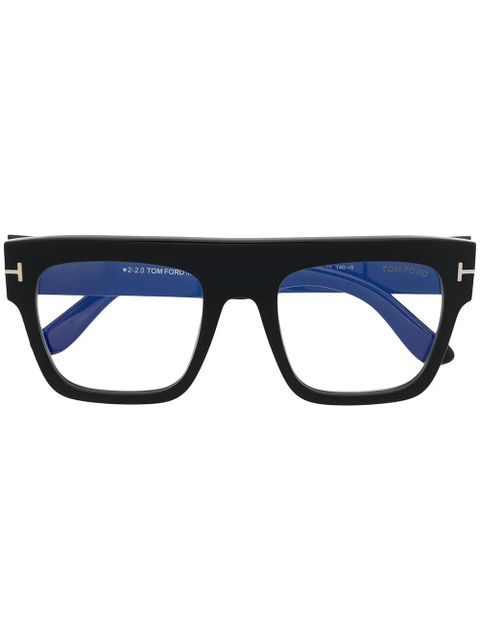 TOM FORD Eyewear square-frame clear-lens glasses - Black - zdjęcie produktu nr 1