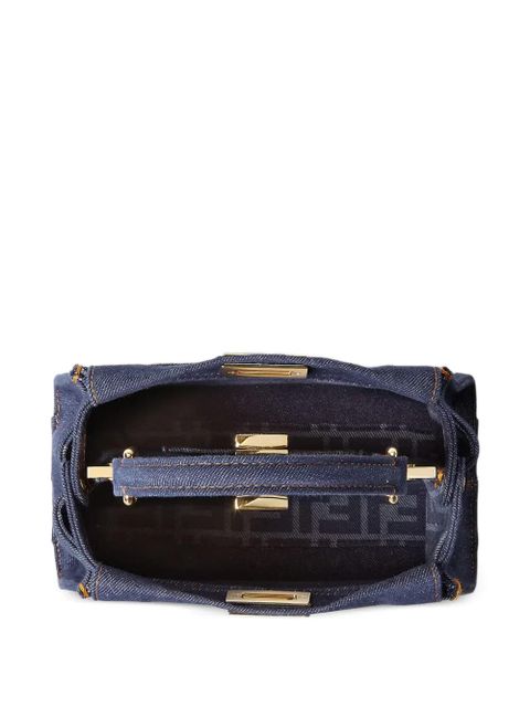 FENDI small Peekaboo top-handle tote bag - Blue