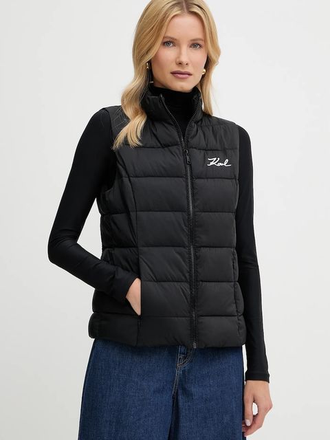 Karl Lagerfeld bezrękawnik damski kolor czarny zimowy A1W15048 - zdjęcie produktu nr 1