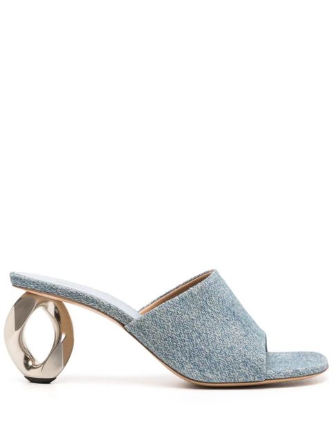 JW Anderson 80mm chain-heel sandals - Blue - zdjęcie produktu nr 1