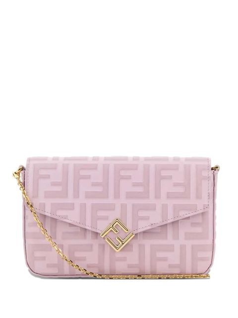 FENDI FF Diamonds logo-embellished wallet - Pink - zdjęcie produktu nr 1