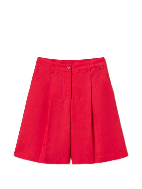 TWINSET pleated shorts - Red - zdjęcie produktu nr 1