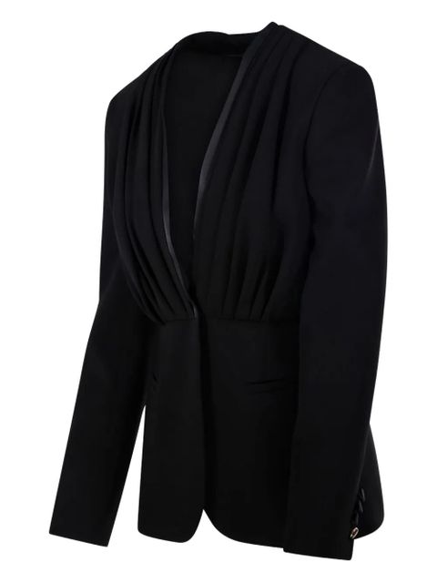 Max Mara draped blazer - Black