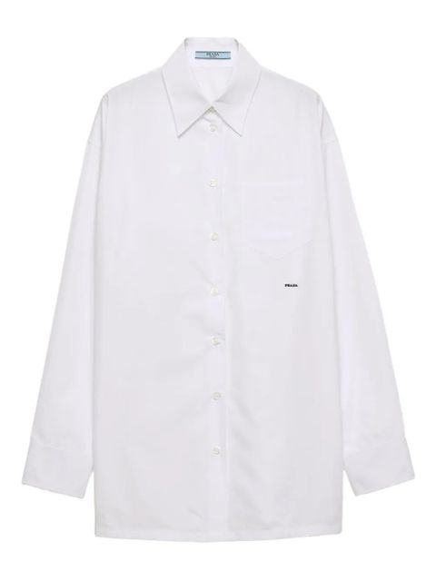 Prada embroidered patch pocket shirt - White - zdjęcie produktu nr 1