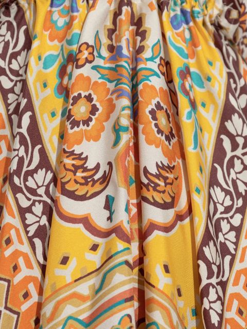 ETRO halter-neck patterned dress - Orange