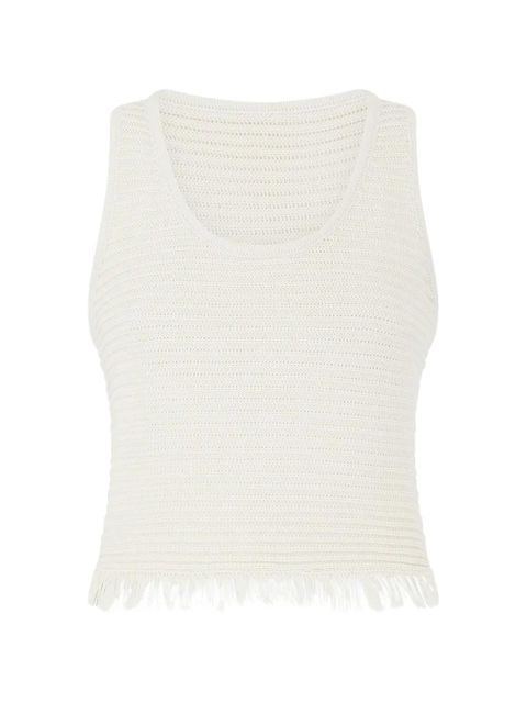 The Attico fringed top - Neutrals - zdjęcie produktu nr 1