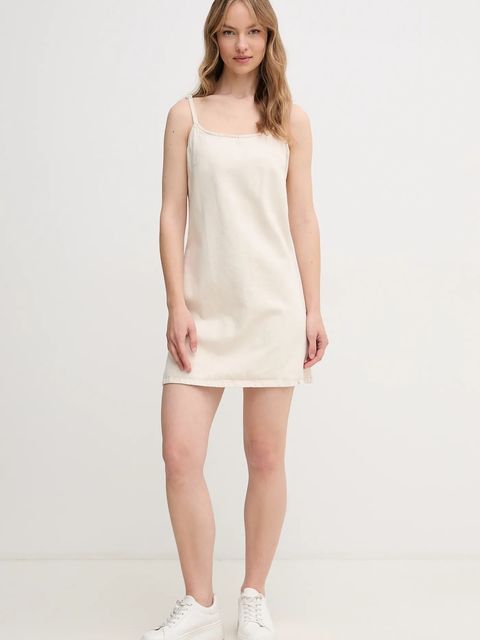 Calvin Klein Jeans sukienka z domieszką lnu