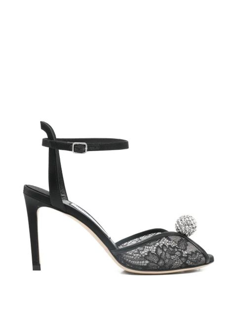 Jimmy Choo Sacora lace embellished pumps - Black - zdjęcie produktu nr 1